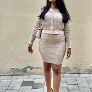 Boss Lady set - Skirt + Sweater (One Size)